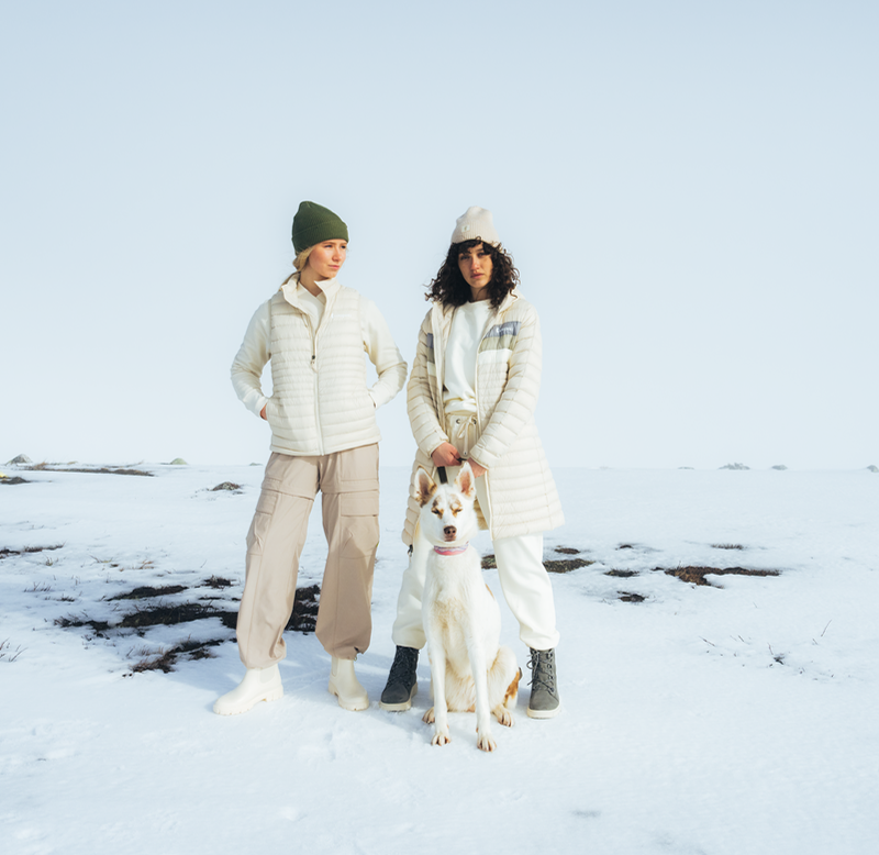 Fuego Down Parka - Women's - Cream Stripes - US 1775