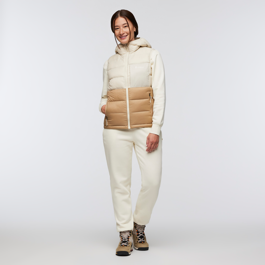 Fuego Max Down Vest - Women's - Cream/Khaki - US 9770