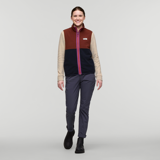 Amado Fleece Vest - Women's - Rusty/Carbon - US 2525