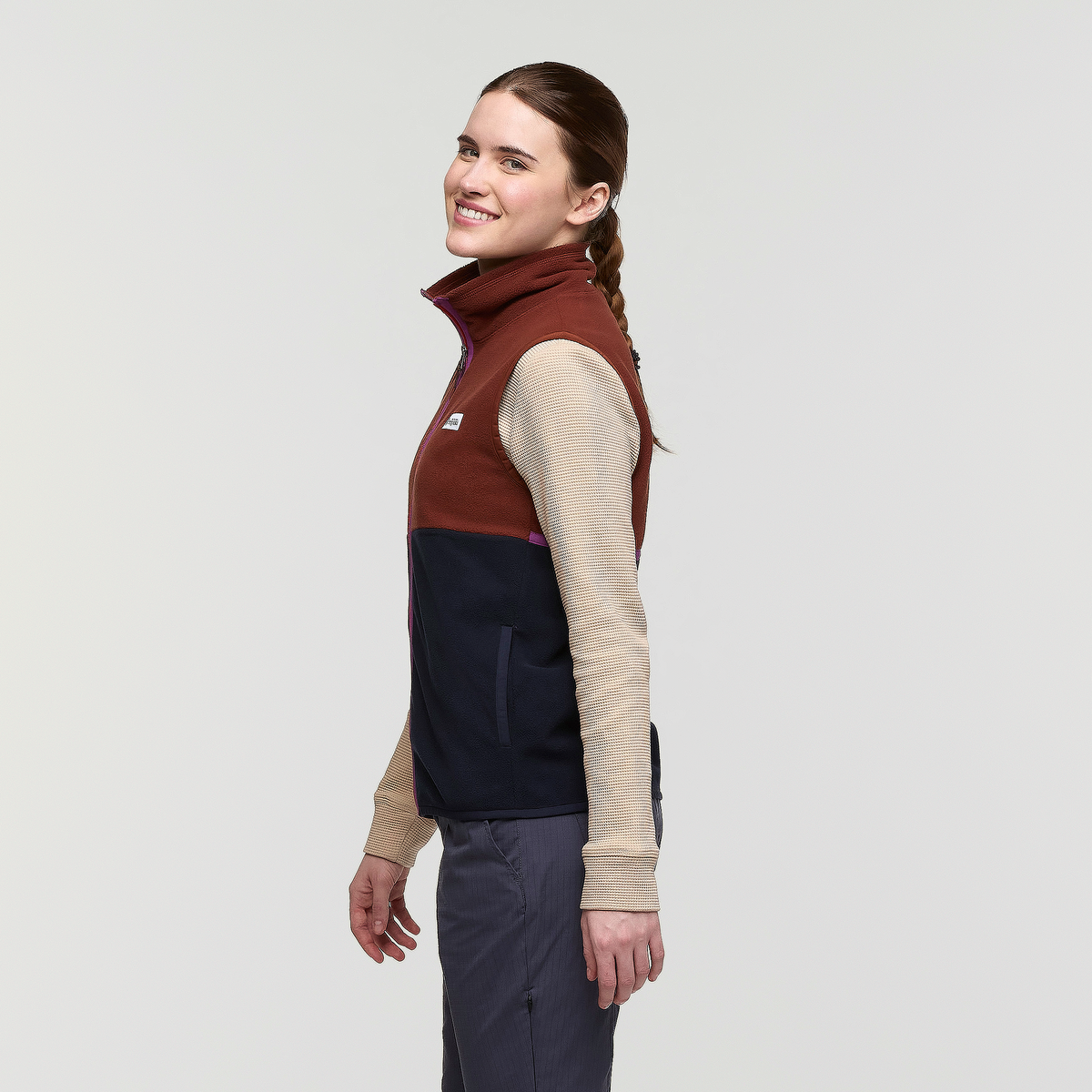 Amado Fleece Vest - Women's - Rusty/Carbon - US 2525