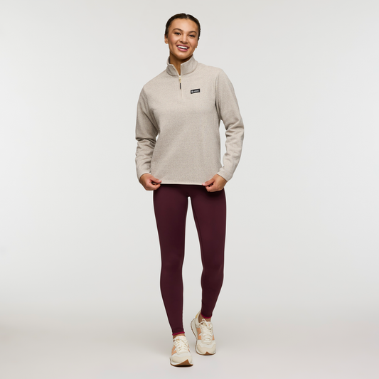 Envo Fleece Quarter-Zip Pullover - Women's - Heather Cream - US 6542