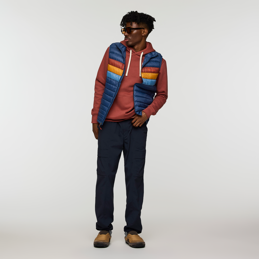 Fuego Down Vest - Men's - Deep Sea Stripes - US 1698