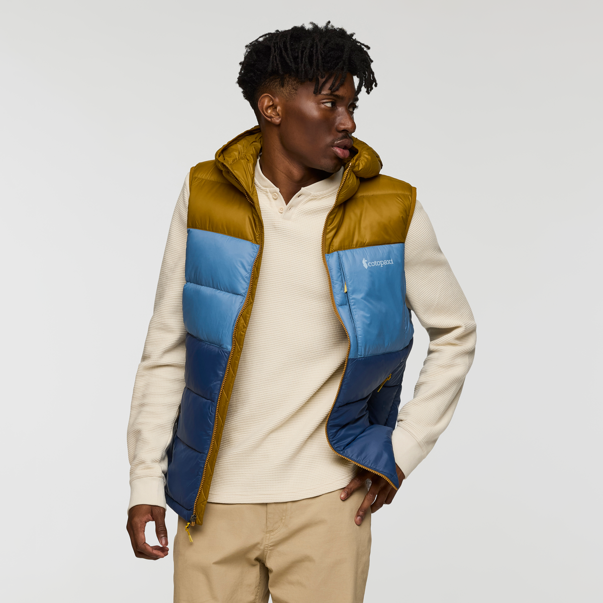 Fuego Max Down Vest - Men's - Bronze/Deep Sea - US 9745
