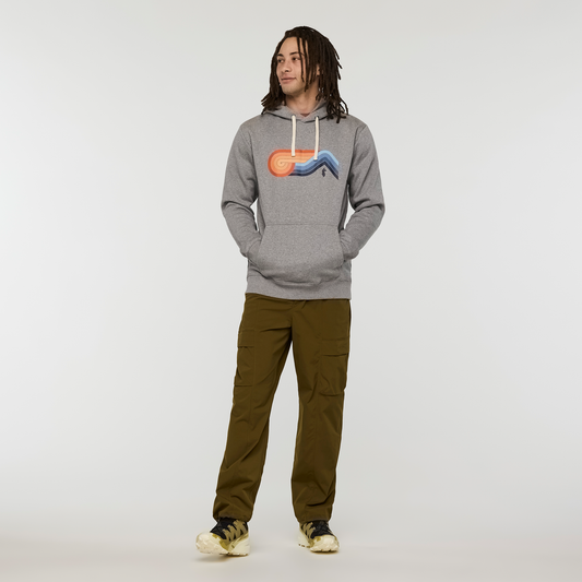Melting Sunset Pullover Hoodie - Men's - Heather Grey - US 8830