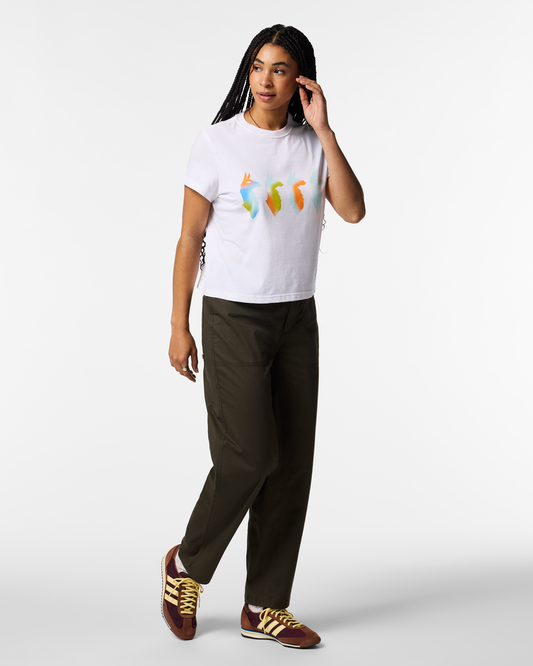 Cuatro Bitmap T-Shirt - Women's - White - US 2600