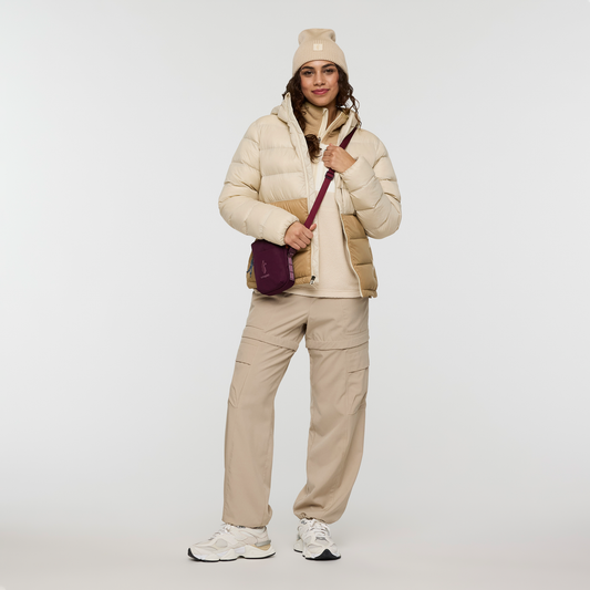 Fuego Max Down Hooded Jacket - Women's - Cream/Khaki - US 8924