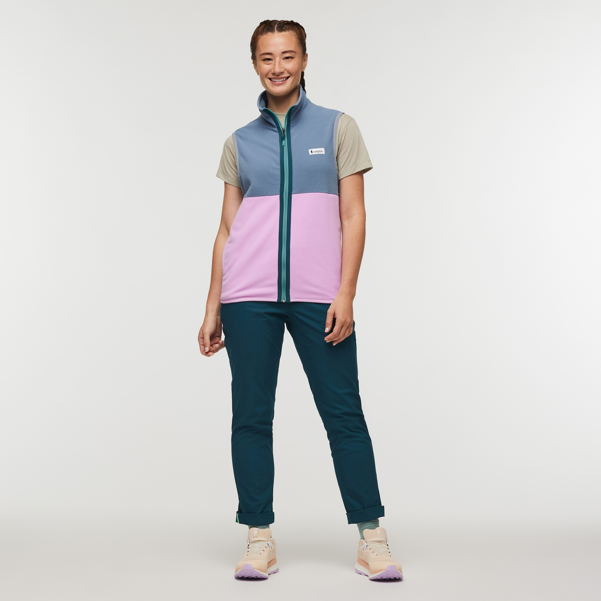 Amado Fleece Vest - Women's - Tempest/Orchid Bloom - US 9456