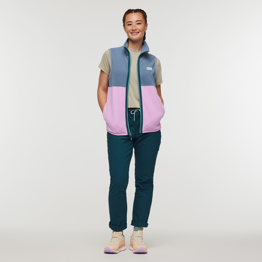 Amado Fleece Vest - Women's - Tempest/Orchid Bloom - US 9456