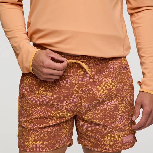 Brinco 5" Short - Print - Men's - Scenic Route Faded Brick - US 6176