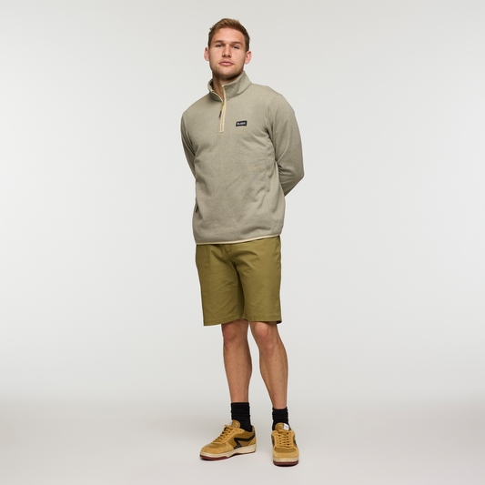 Envo Fleece Quarter-Zip Pullover - Men's - Heather Pebble - US 2300