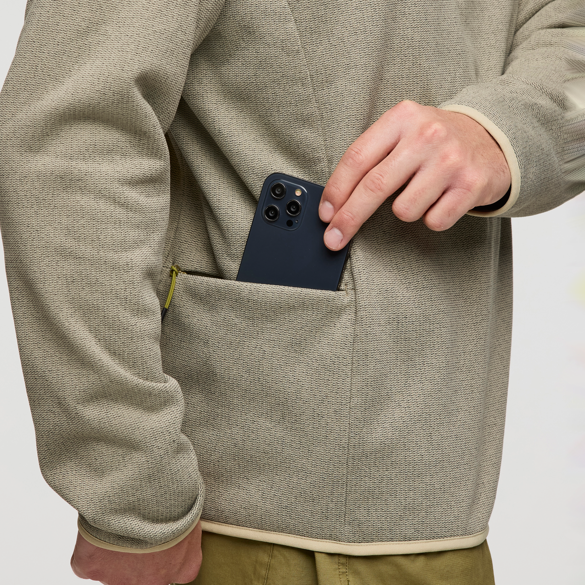 Envo Fleece Quarter-Zip Pullover - Men's - Heather Pebble - US 2300
