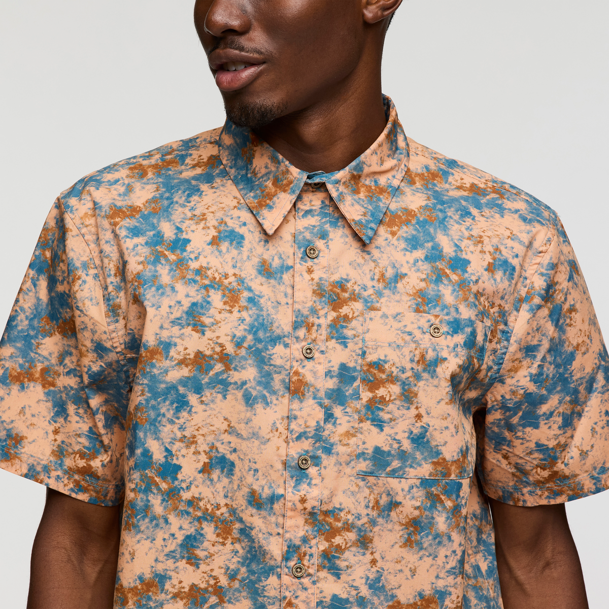 Estival Button Up Shirt - Print - Men's - Galactic Lemongrass - US 8166