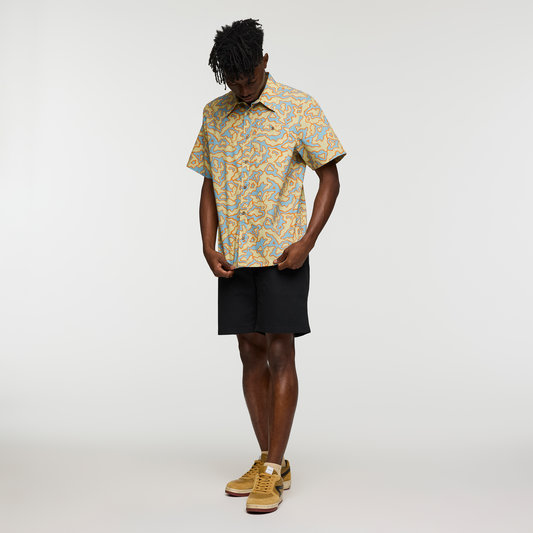 Estival Button Up Shirt - Print - Men's - Island Llama Grain - US 2217