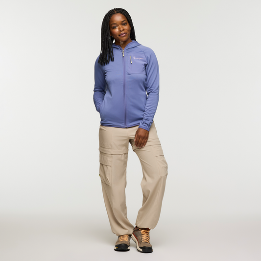 Otero Fleece Full-Zip Hooded Jacket - Women's - Blue Smoke - US 7963