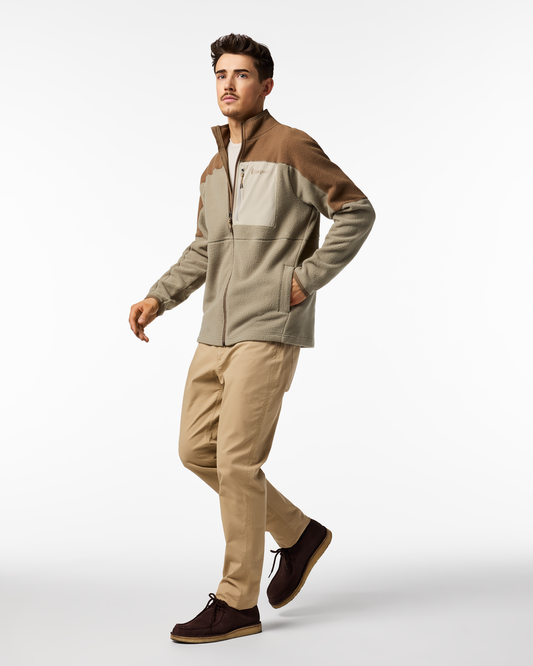 Abrazo Fleece Full-Zip Jacket - Men's - Dune/Stone - US 7343