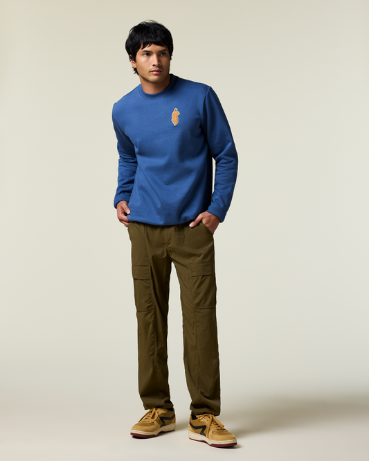Lava Llama Crew Sweatshirt - Men's - Deep Sea - US 9932