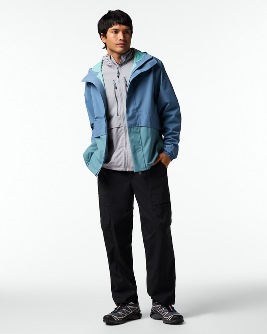 Rayu Rain Jacket - Men's - Steel Blue/Everglade - US 2364