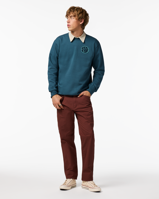 Trail To Sea Crew Sweatshirt - Men's - Ocean - US 6097