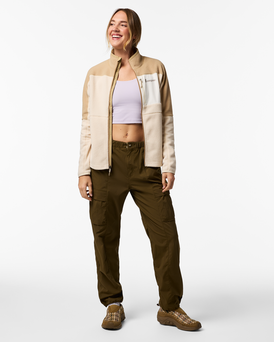 Abrazo Fleece Full-Zip Jacket - Women's - Khaki/Cream - US 7423