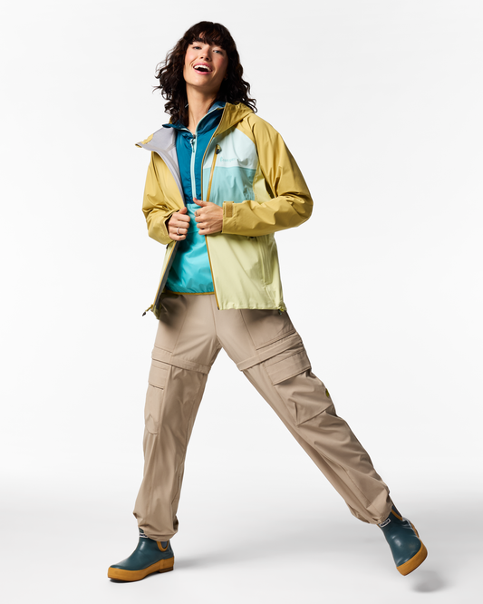 Impermeo 3L Hooded Shell Jacket - Women's - Husk/Honeydew - US 8847