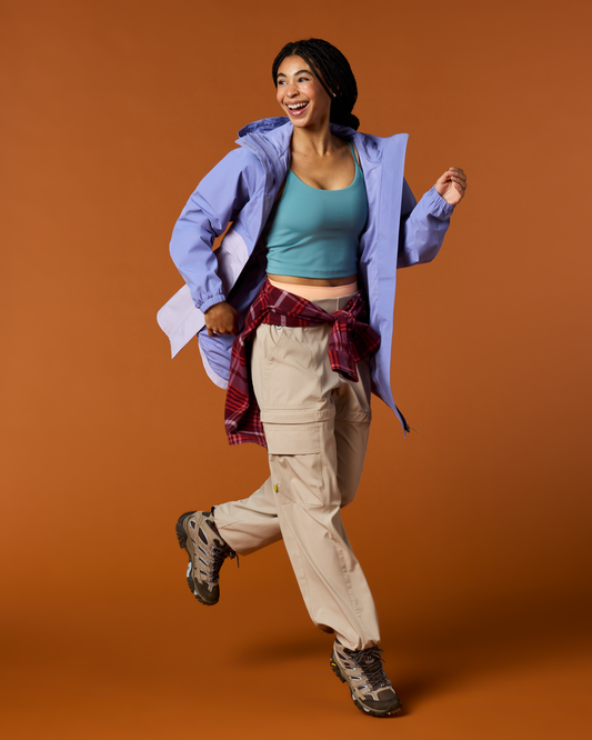 Rayu Rain Parka - Women's - Aster/Moonbeam - US 3193