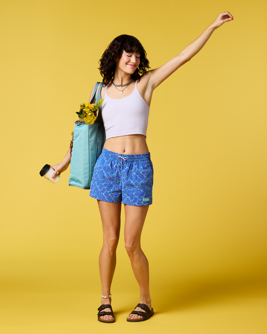Brinco 3" Short - Print - Women's - Splash Azure - US 5830