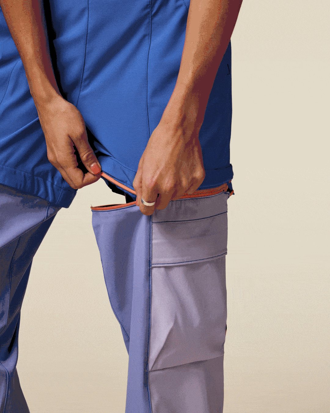 Losdos Zip-Off Pant - Women's - Azure/Aster - US 9177