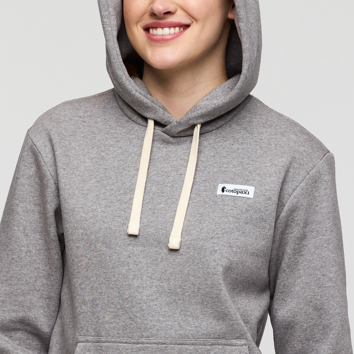 Llama Patch Pullover Hoodie - Women's - Heather Grey - US 3984