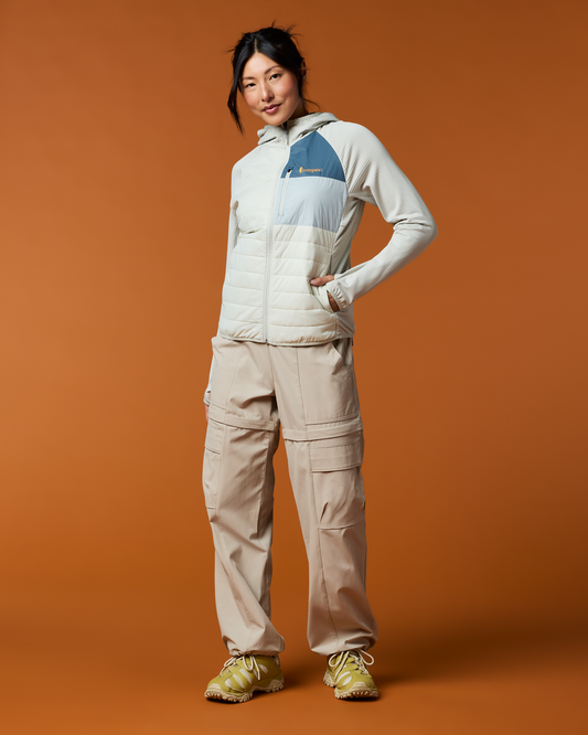 Acodo Hybrid Hooded Jacket - Women's - Chalk/Mineral - US 5423