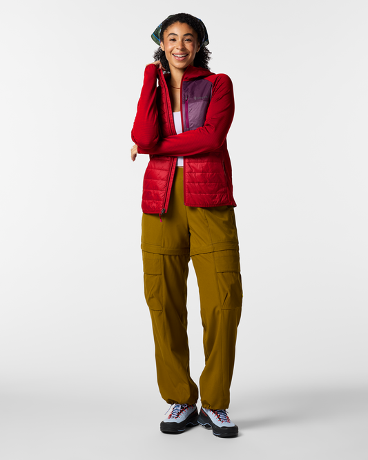Acodo Hybrid Hooded Jacket - Women's - Spicy - US 6332