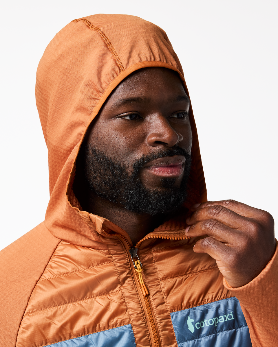 Capa Hybrid Insulated Hooded Jacket - Men's - Whiskey/Everglade - US 3841