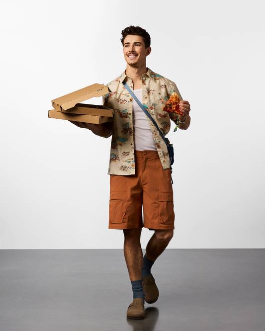 Coraje Tech Cargo Short - Men's - Whiskey - US 5724