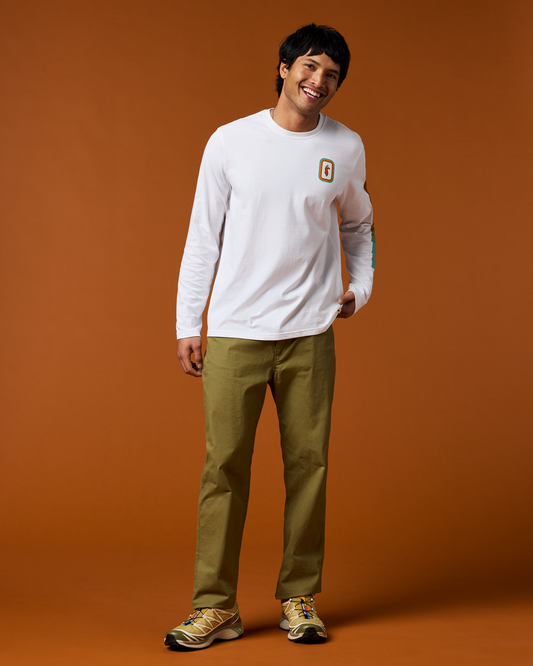 Radiant Llama Long-Sleeve T-Shirt - Men's - White - US 3912