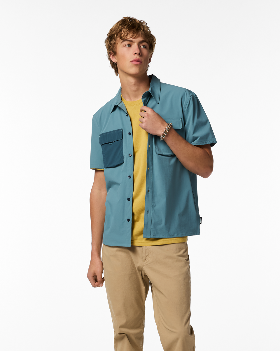 Solta Short-Sleeve Sun Shirt - Men's - Everglade - US 2136