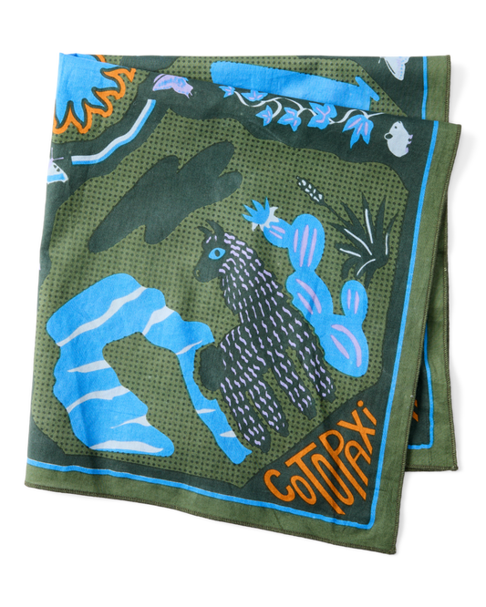 Organic Cotton Bandana - Llama Camp Bandana - US 2192