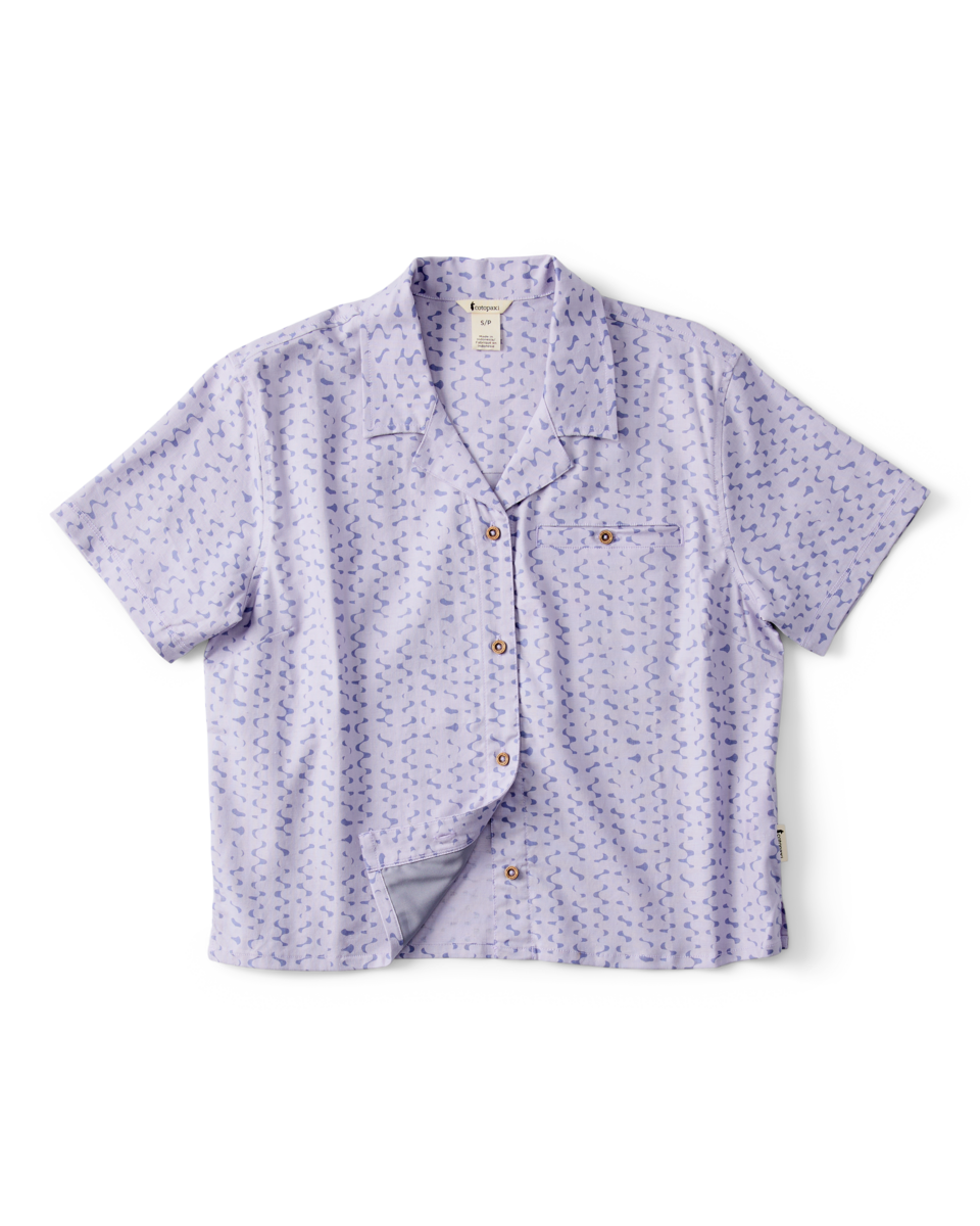 Afuera Button Up Shirt - Print - Women's - Shimmer Aster - US 9164