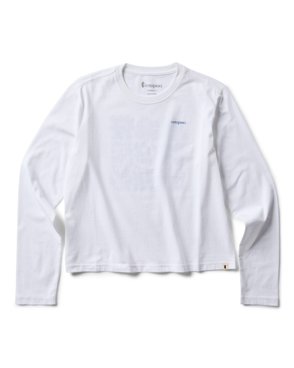 Flower Patch Long-Sleeve T-Shirt - Women's - White - US 6751