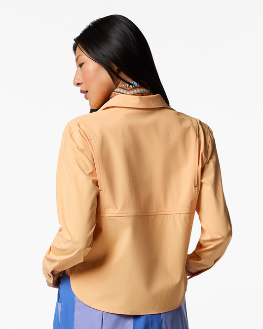 Solta Long-Sleeve Sun Shirt - Women's - Cantaloupe - US 6892