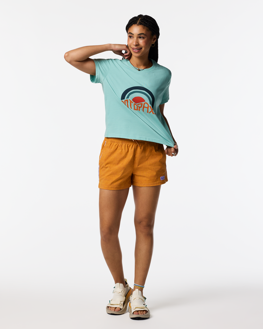 Sunset Embers T-Shirt - Women's - Tide Pool - US 5946