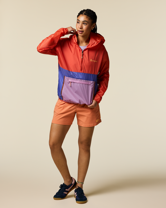 Teca Half-Zip Windbreaker - Women's - Smell the Begonias - US 3232