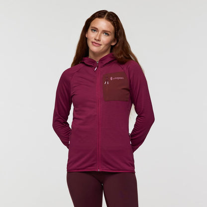 Otero Fleece Full-Zip Hooded Jacket - Women's - Blue Smoke - US 3074