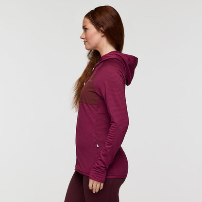 Otero Fleece Full-Zip Hooded Jacket - Women's - Blue Smoke - US 3074