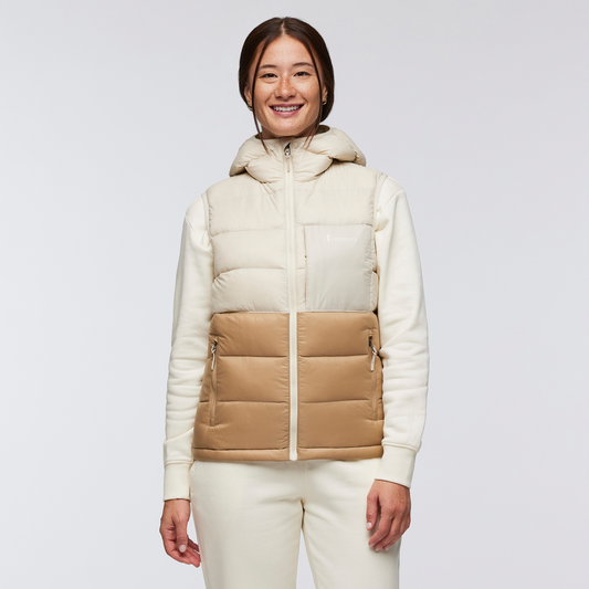 Fuego Max Down Vest - Women's - Cream/Khaki - US 7516
