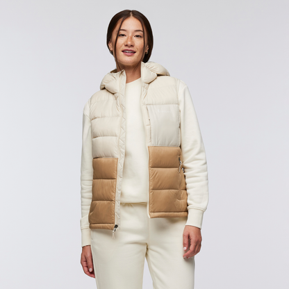 Fuego Max Down Vest - Women's - Cream/Khaki - US 7516