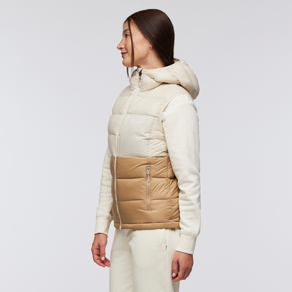 Fuego Max Down Vest - Women's - Cream/Khaki - US 7516