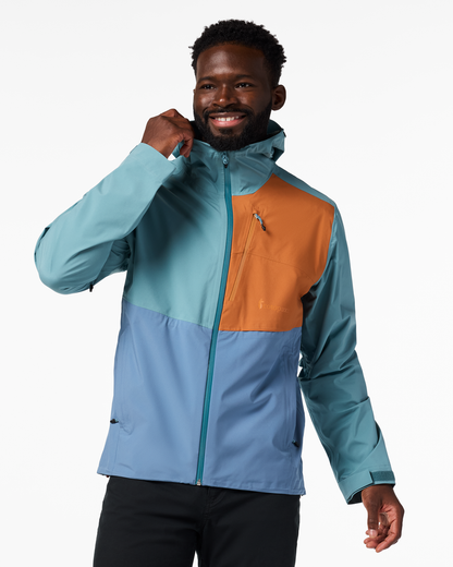 Impermeo 3L Hooded Shell Jacket - Men's - Everglade/Steel Blue - US 2895