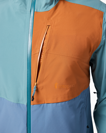 Impermeo 3L Hooded Shell Jacket - Men's - Everglade/Steel Blue - US 2895