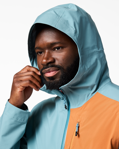 Impermeo 3L Hooded Shell Jacket - Men's - Everglade/Steel Blue - US 2895