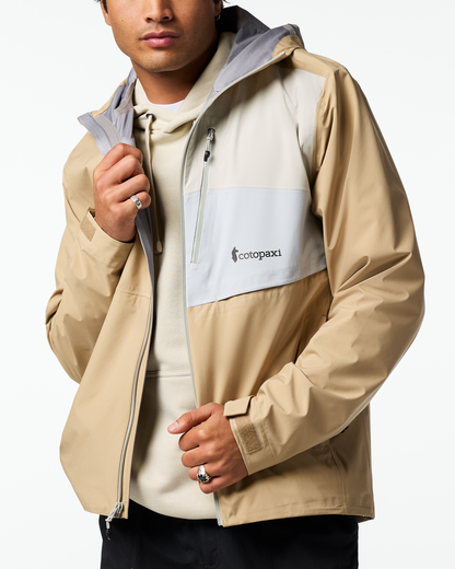 Impermeo 3L Hooded Shell Jacket - Men's - Khaki - US 4732