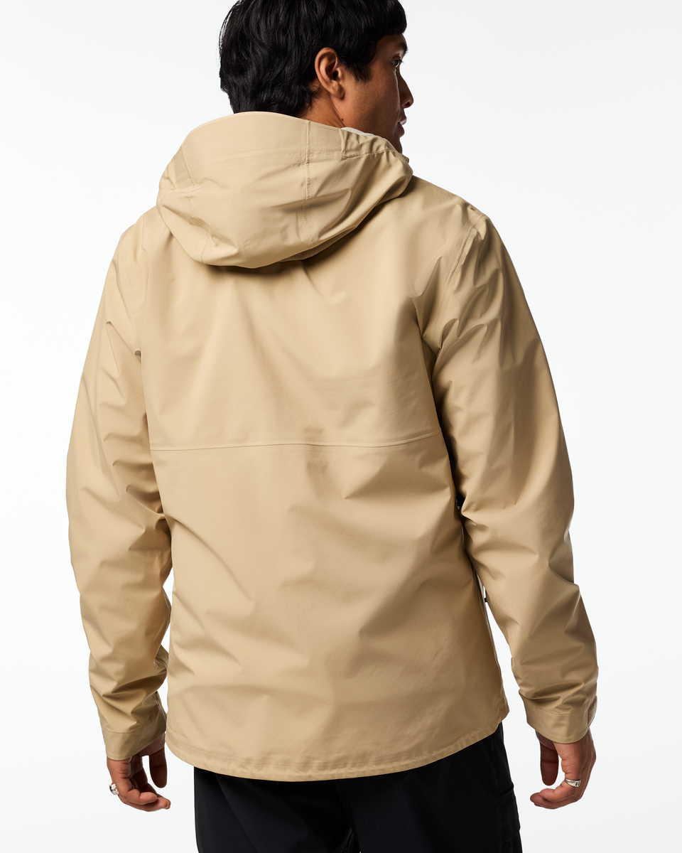 Impermeo 3L Hooded Shell Jacket - Men's - Khaki - US 4732